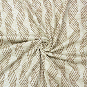 Riva Floral Cotton Dohar, Brown 