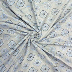 Riva Floral Cotton Dohar, Blue