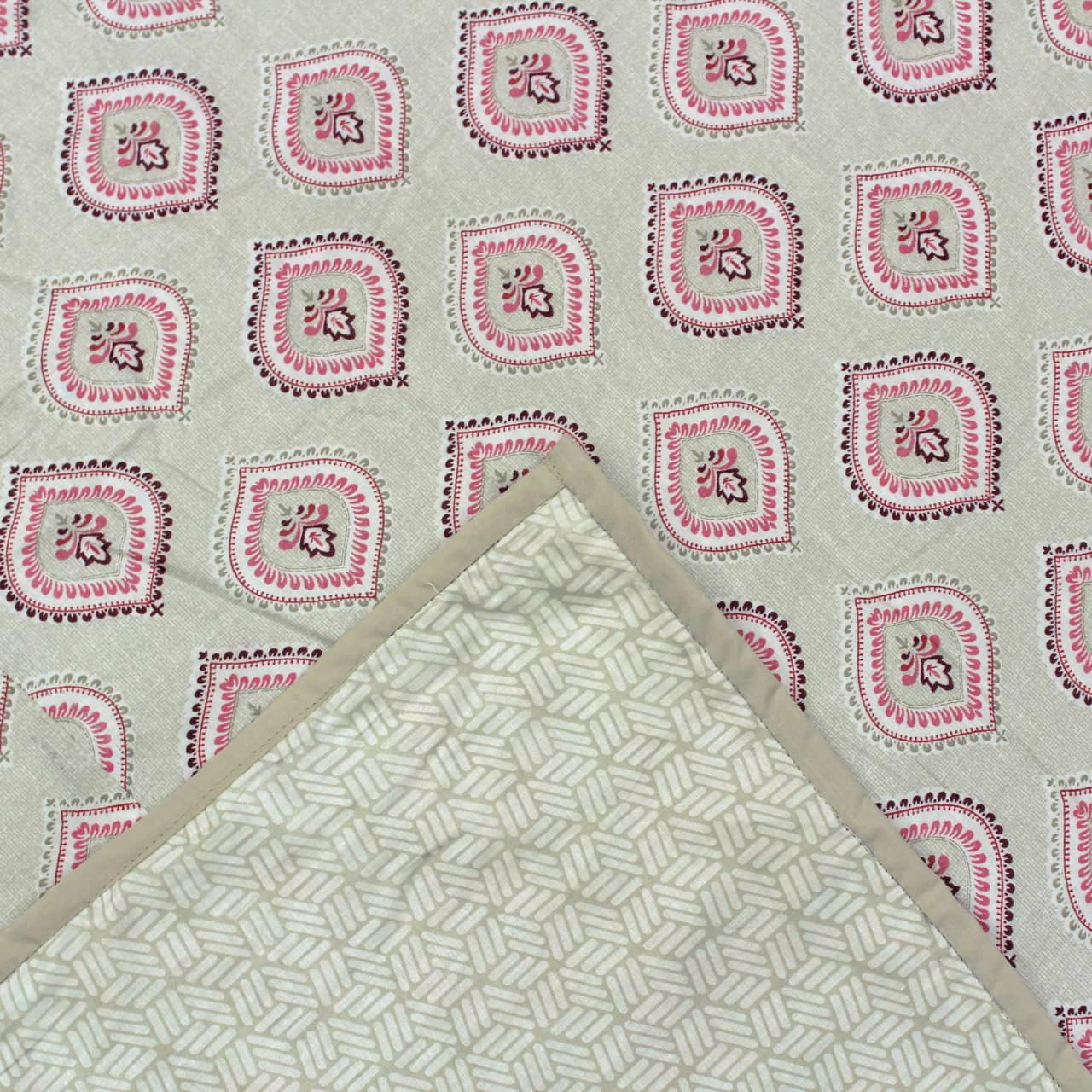 Riva Floral Cotton Dohar, Peach