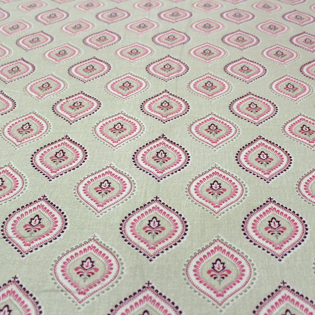 Full View Riva Floral Cotton Dohar, Peach