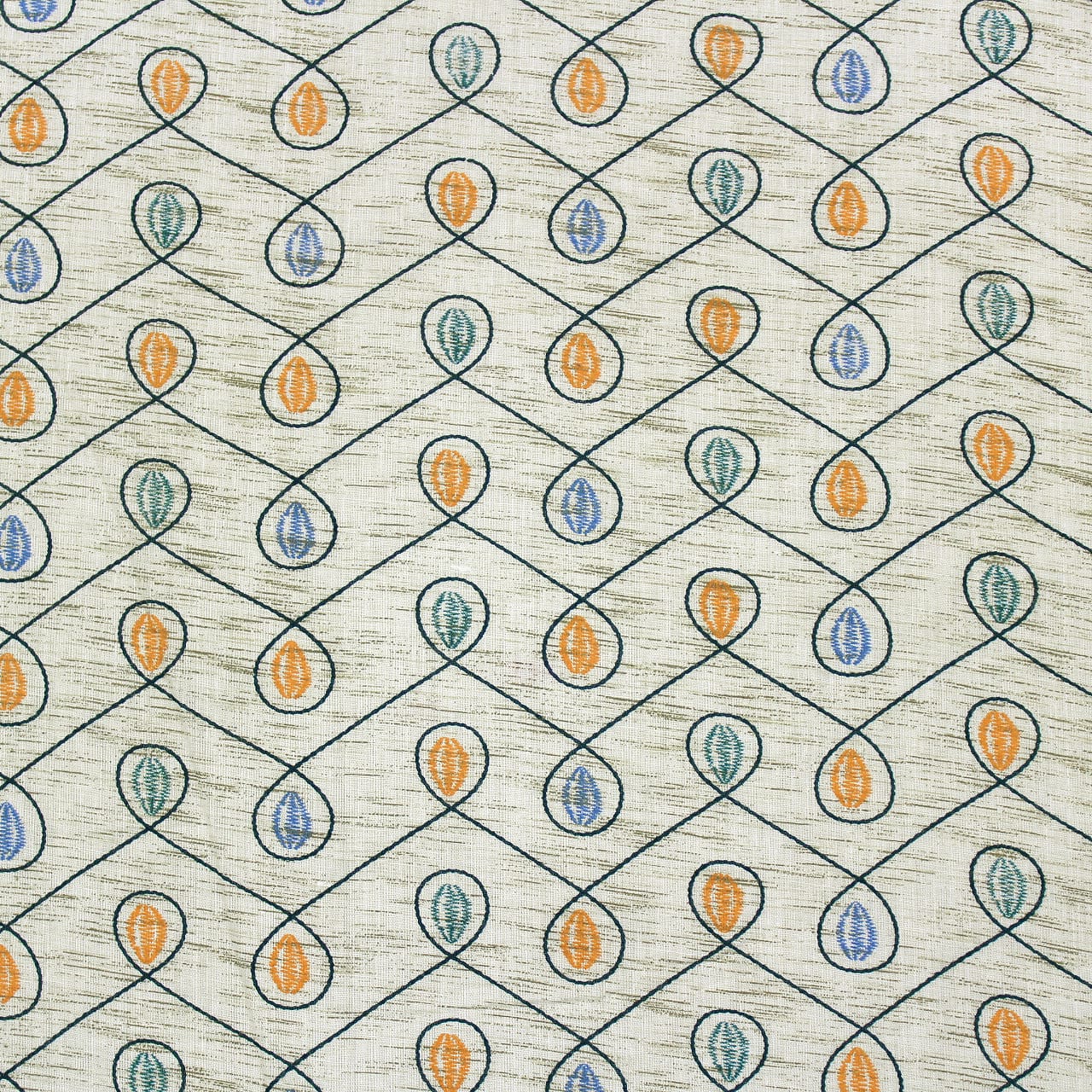 Close up view Riva Floral Cotton Dohar  Design 