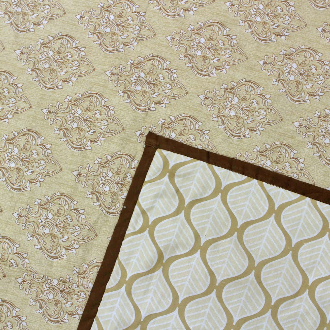 Riva Floral Cotton Dohar, Brown