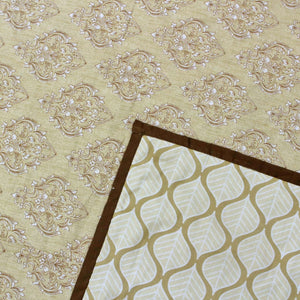 Riva Floral Cotton Dohar, Brown