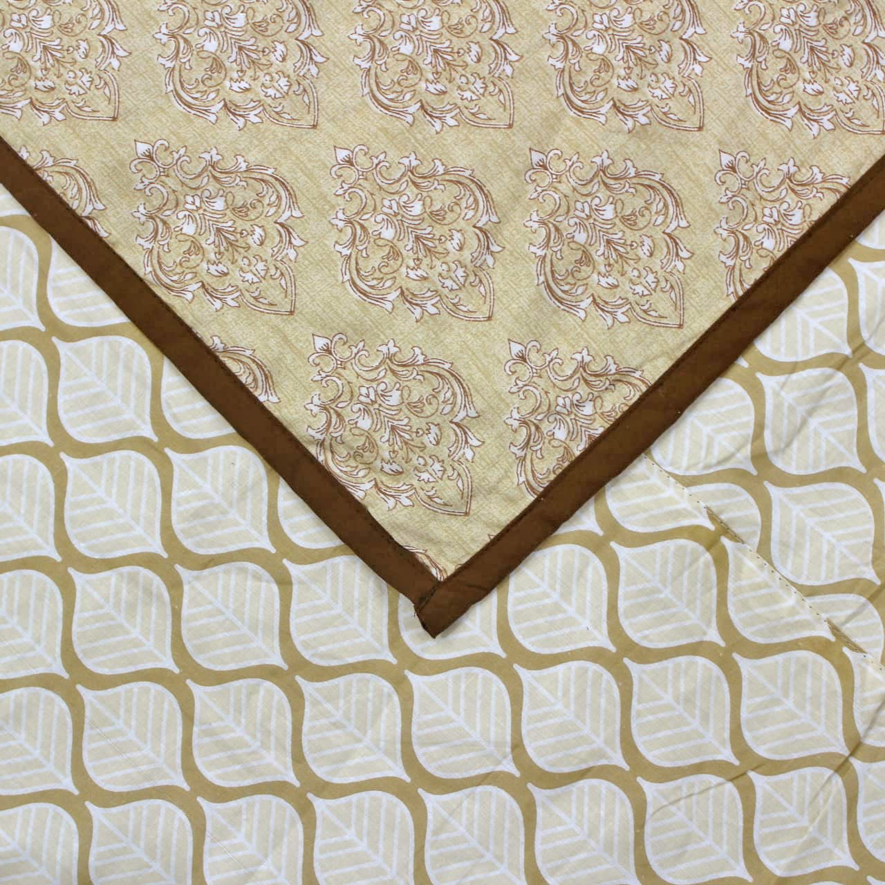 Riva Floral Cotton Dohar, Brown