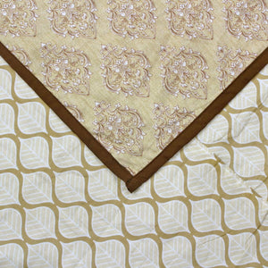Riva Floral Cotton Dohar, Brown