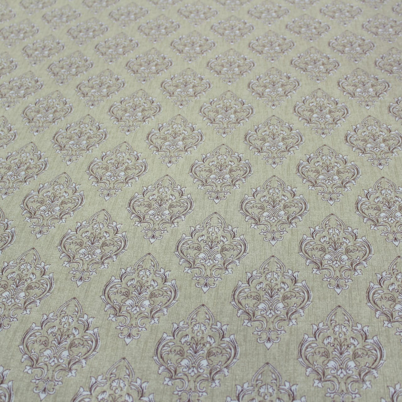 Full View Riva Floral Cotton Dohar, Brown Design 