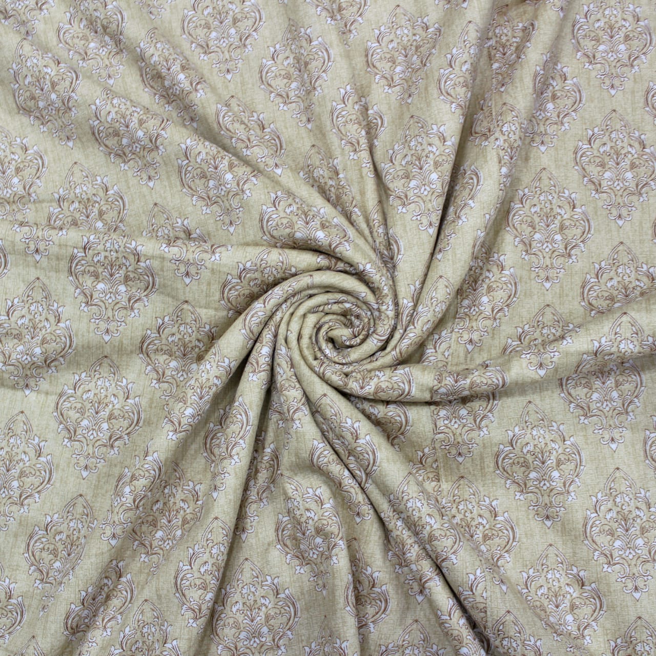 Riva Floral Cotton Dohar, Brown 