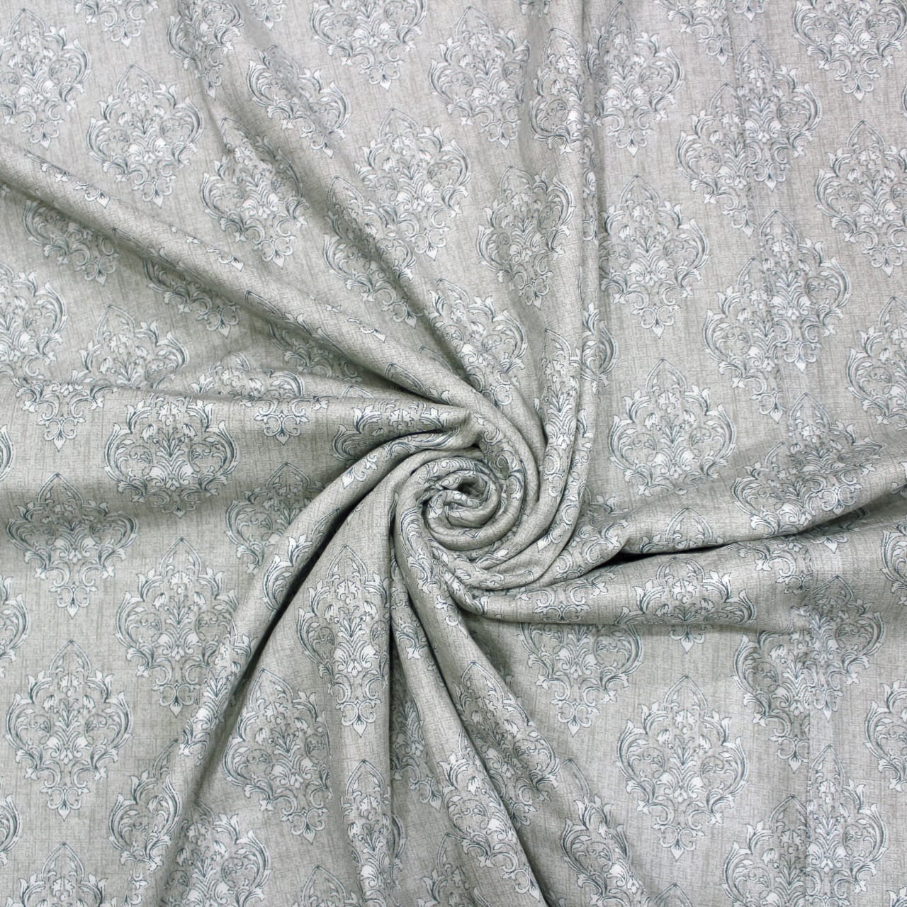 Riva Floral Cotton Dohar, Grey