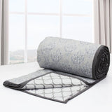 Riva Floral Cotton Dohar, Grey