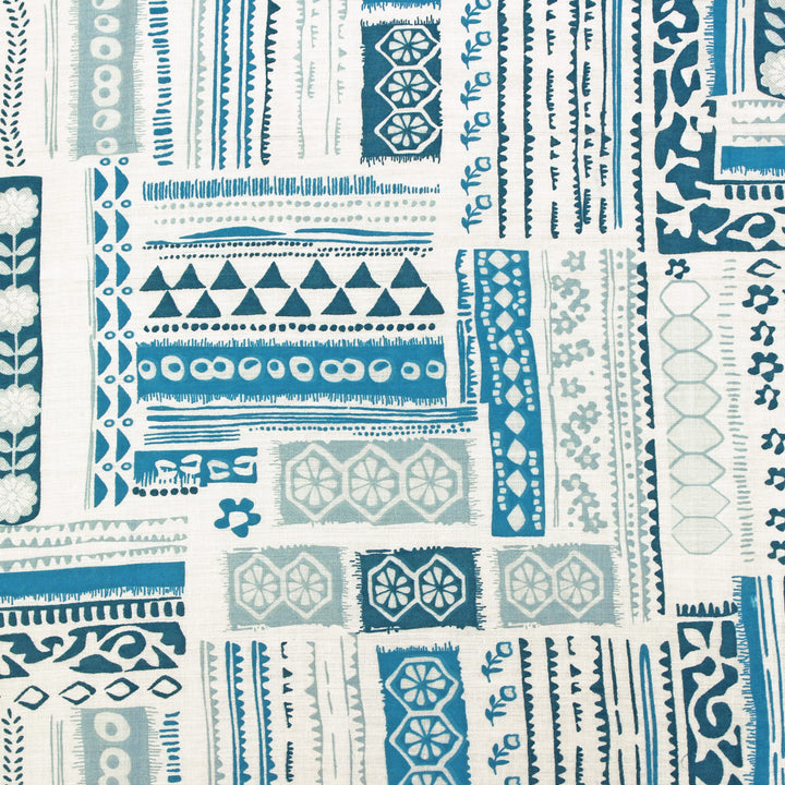 Full View Riva Floral Cotton Dohar, Blue