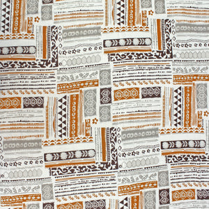 Full View Riva Floral Cotton Dohar, Coffee Design 