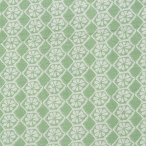 Full view Riva Floral Cotton Dohar, Green Design 