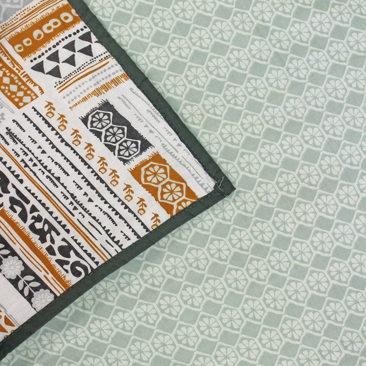 Riva Floral Cotton Dohar, Grey Design 