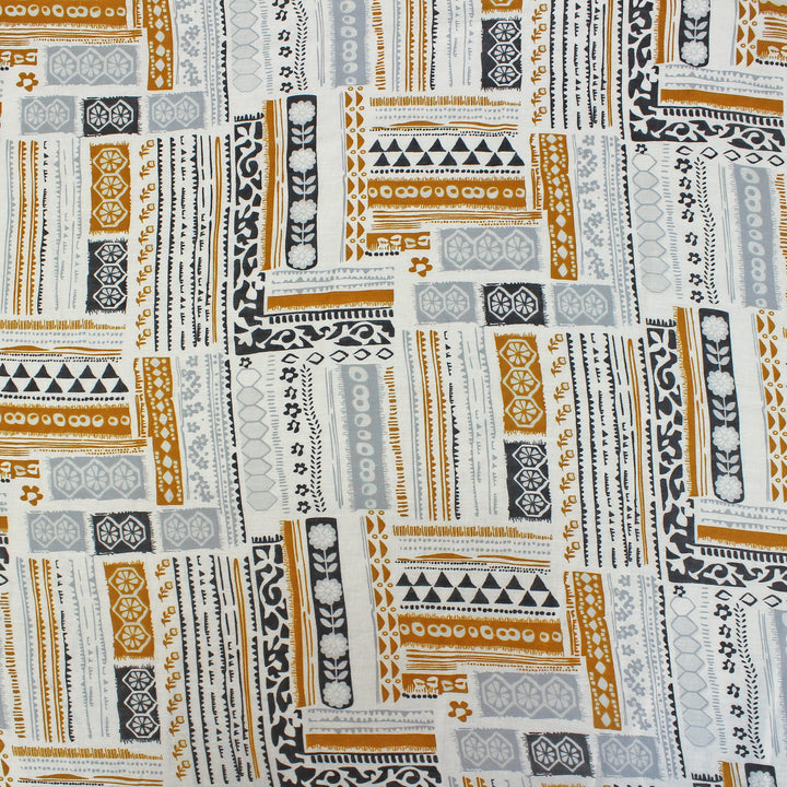 Full View Riva Floral Cotton Dohar Grey Design 