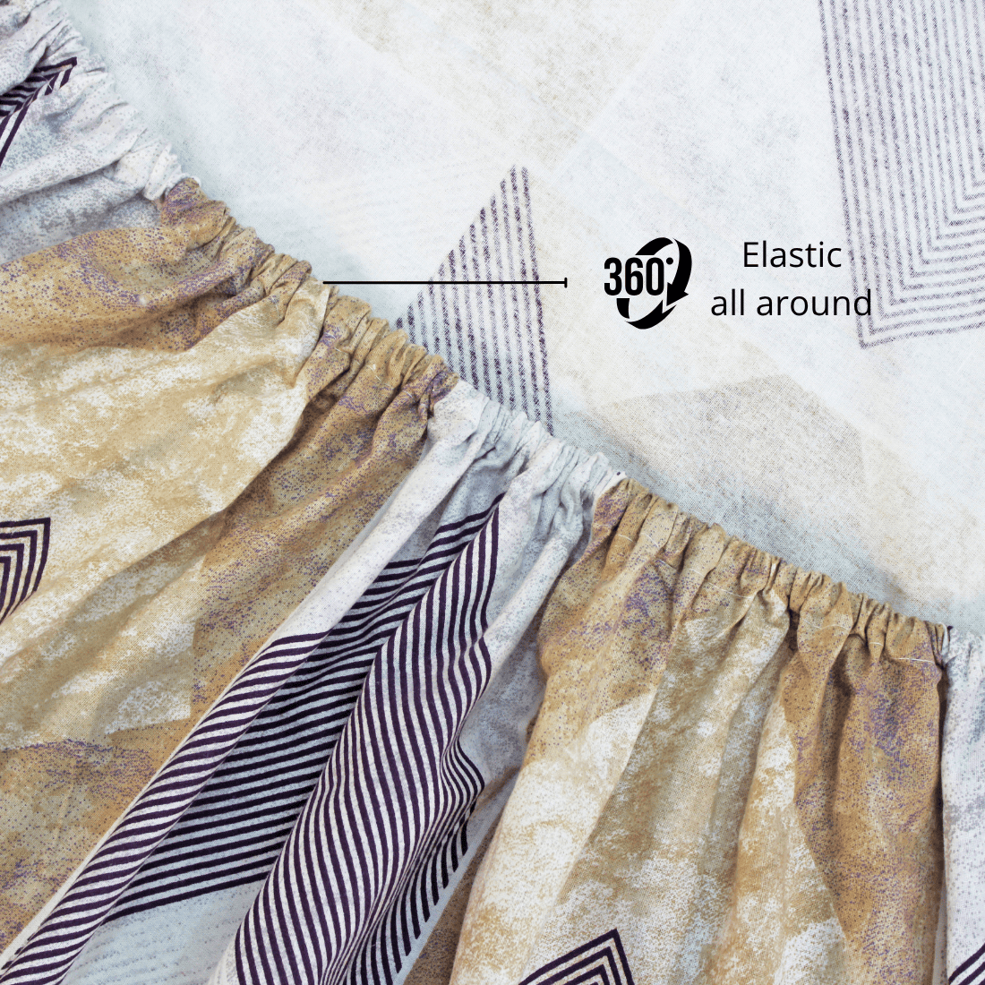 Fitted  Bedsheet  -  Elastic All Around 