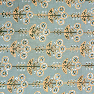 Full View Printed Floral Cotton 144 TC Fitted Bedsheet 