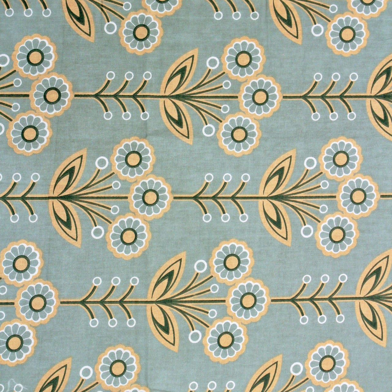 Close Up Printed Floral Cotton 144 TC Fitted Bedsheet  Design 