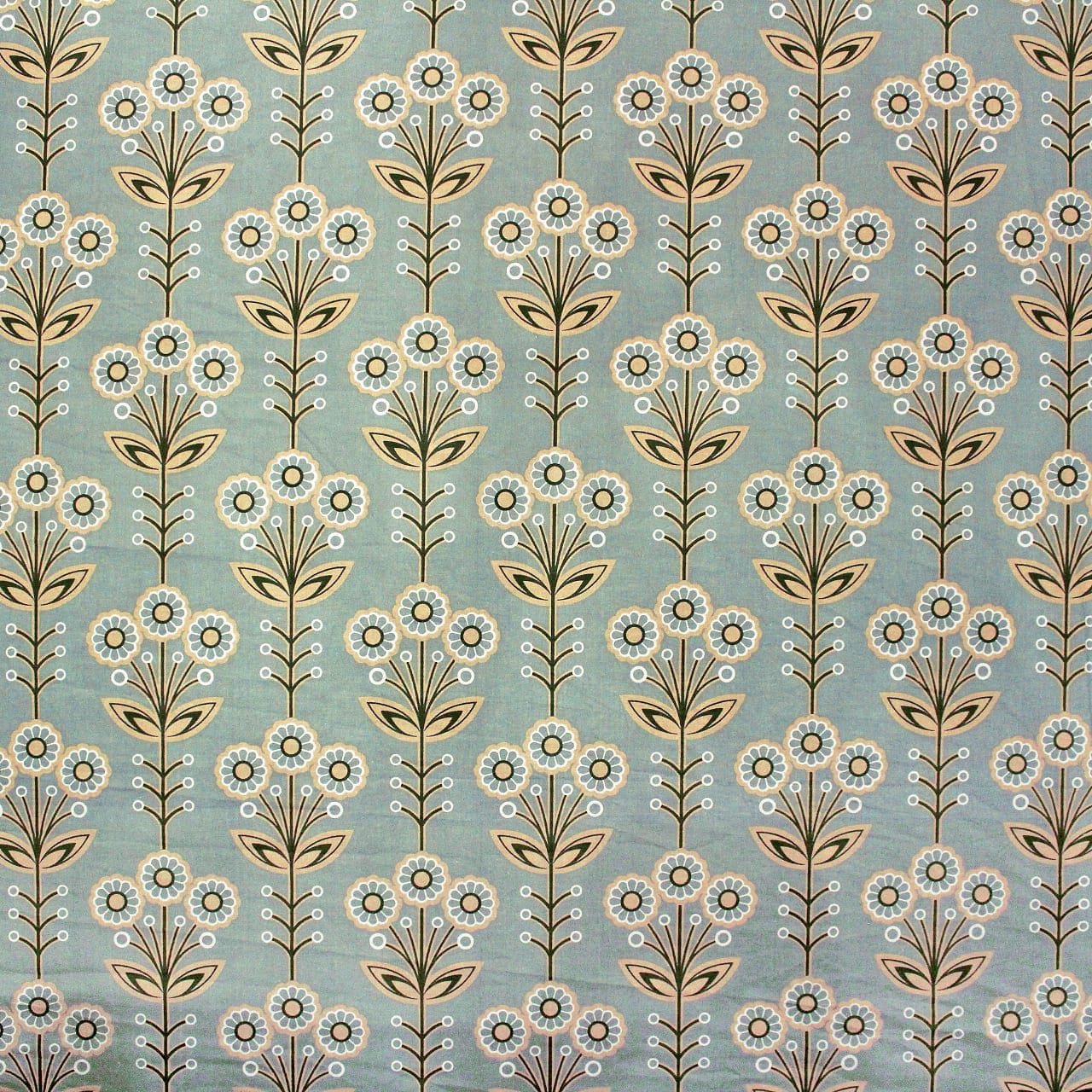 Printed Floral Cotton 144 TC Fitted Bedsheet Design 