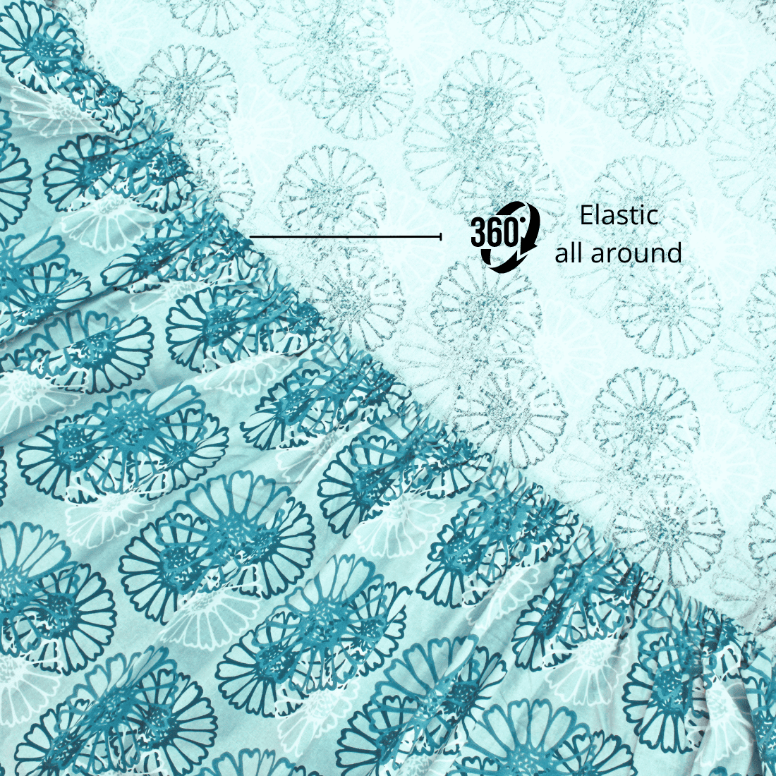 360 Elastic all around Fitted bedsheet 