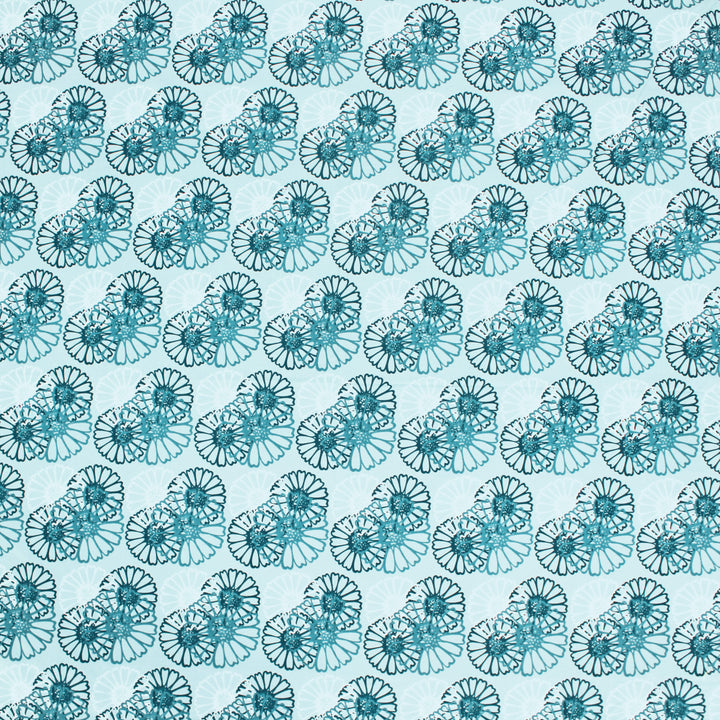 Printed Floral Cotton 144 TC Fitted Bedsheet Design