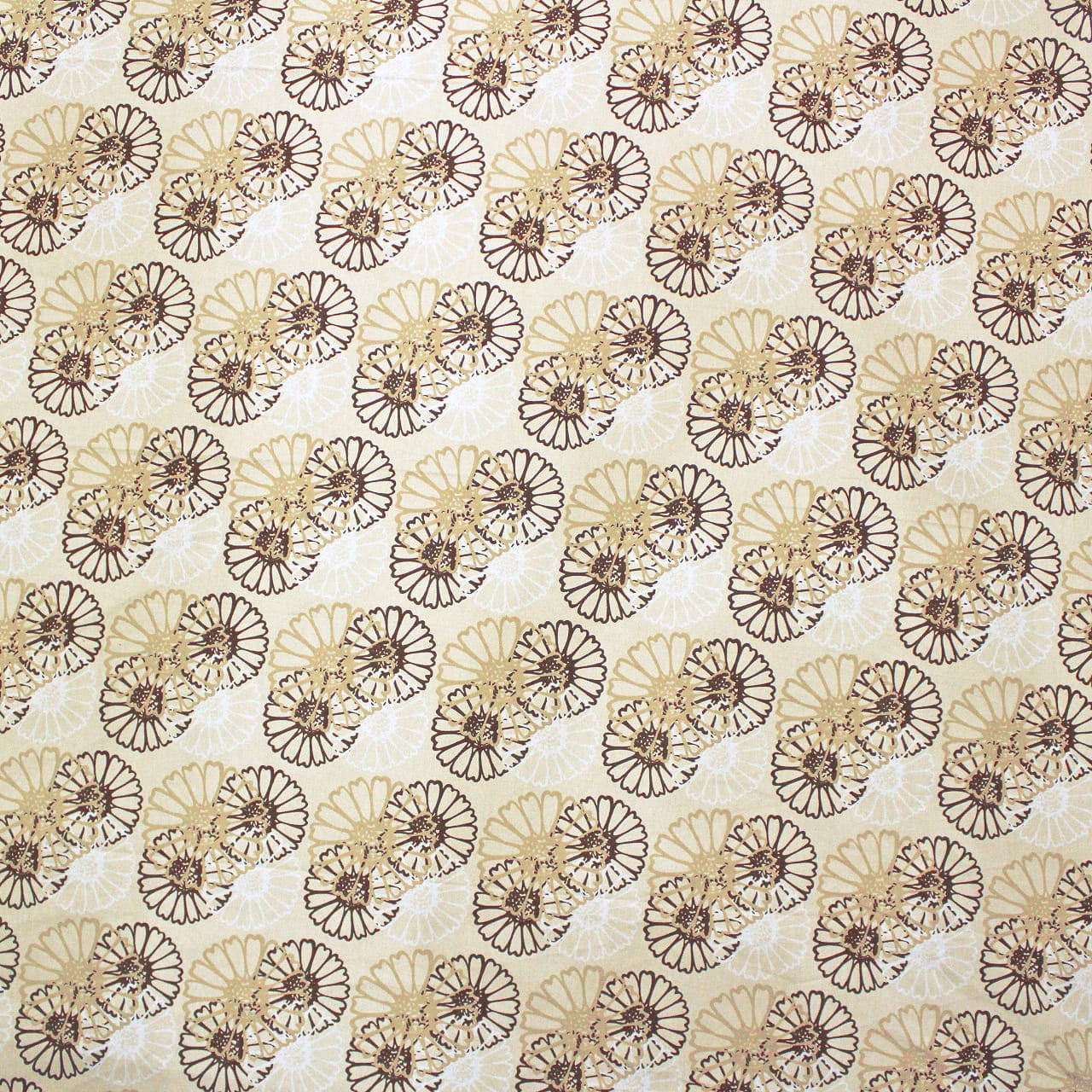 Printed Floral Cotton 144 TC Fitted Bedsheet Design 