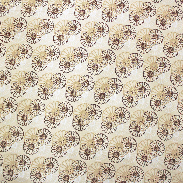 Printed Floral Cotton 144 TC Fitted Bedsheet Design 