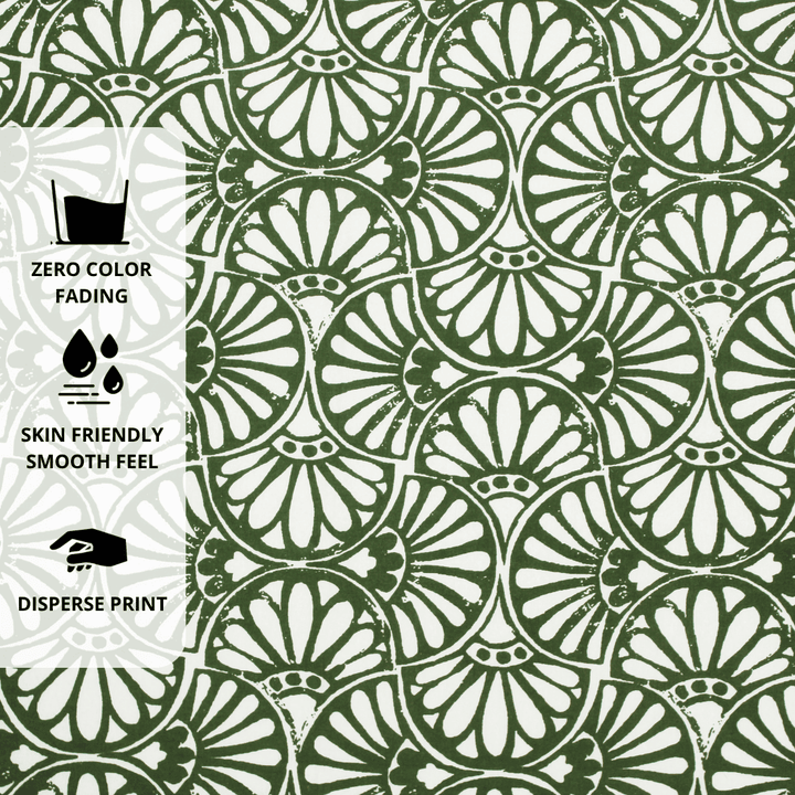 Printed Floral Cotton 144 TC Fitted Bedsheet Design