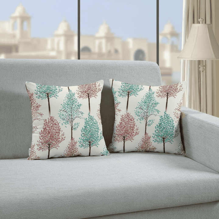 Multicolor floral print 100% cotton cushion covers