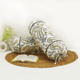 Printed Paisley Cotton 2 Pcs Bolster Cover set - Blue