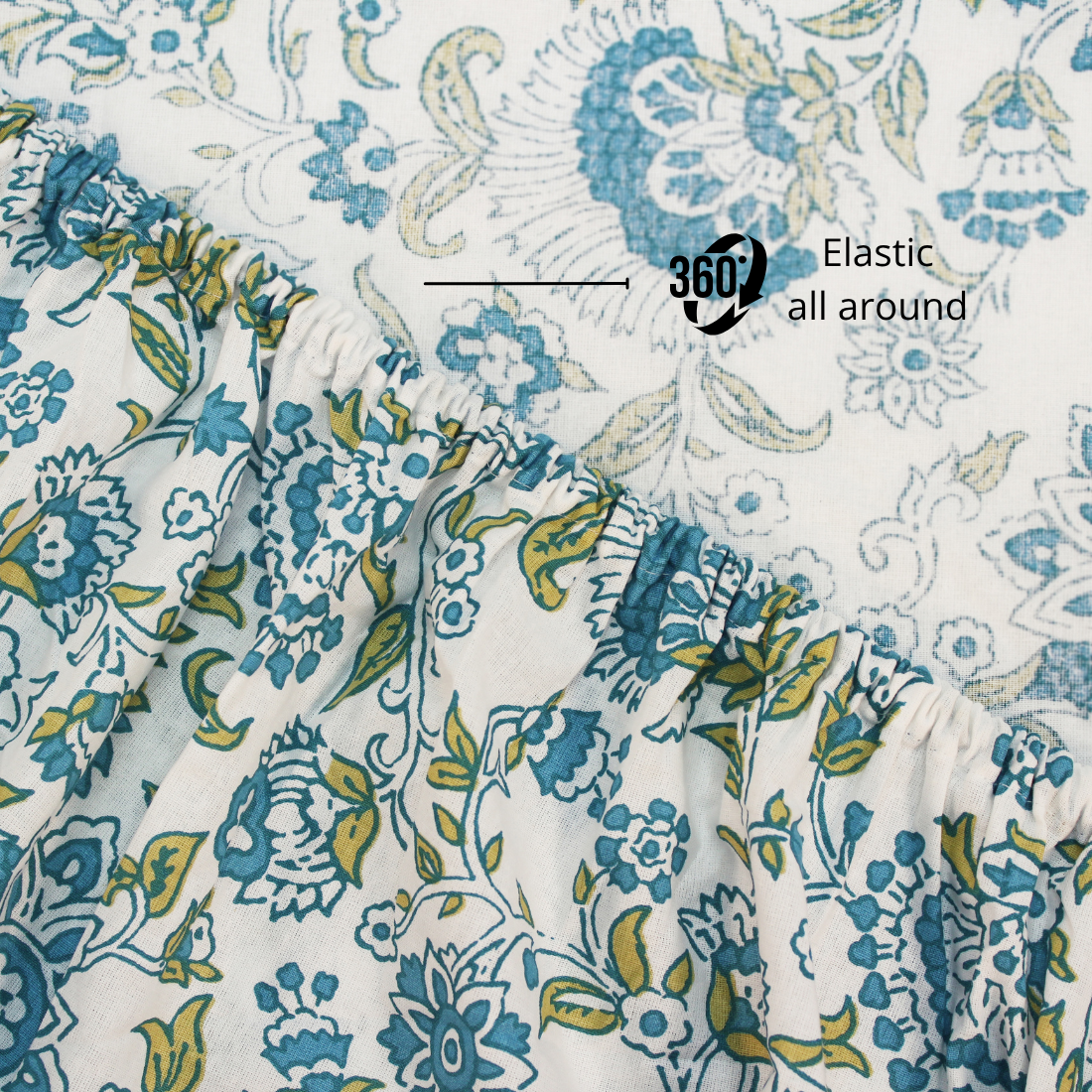 Elastic all around Fitted bedsheet 