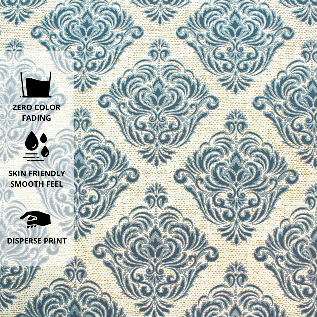 Printed Floral Cotton 144 TC Fitted Bedsheet Design 