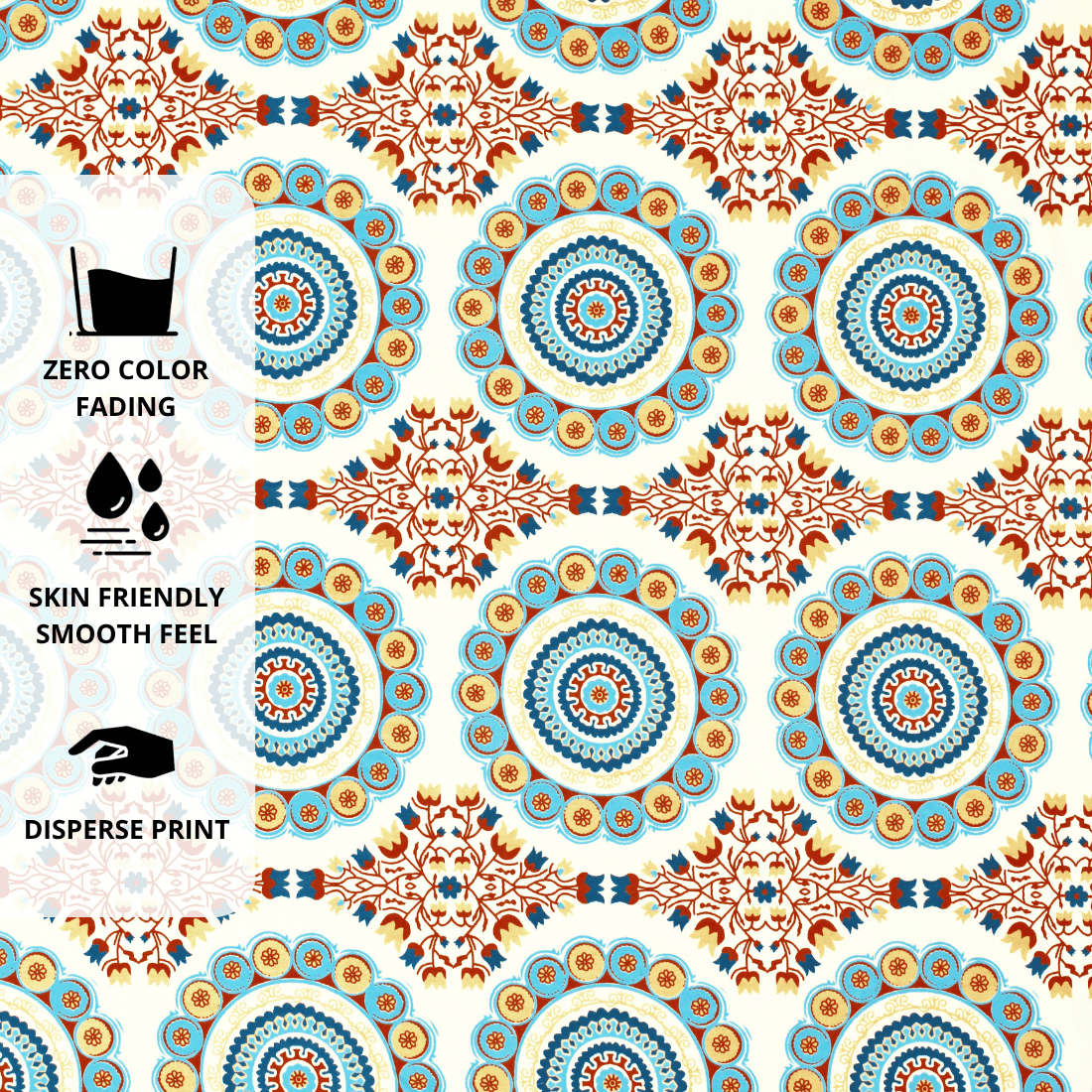 Printed Floral Cotton 144 TC Fitted Bedsheet Design 