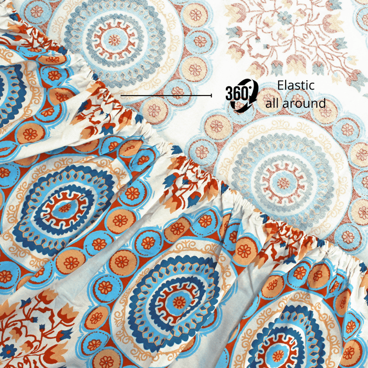 Elastic all arund  Fitted Bedsheet 