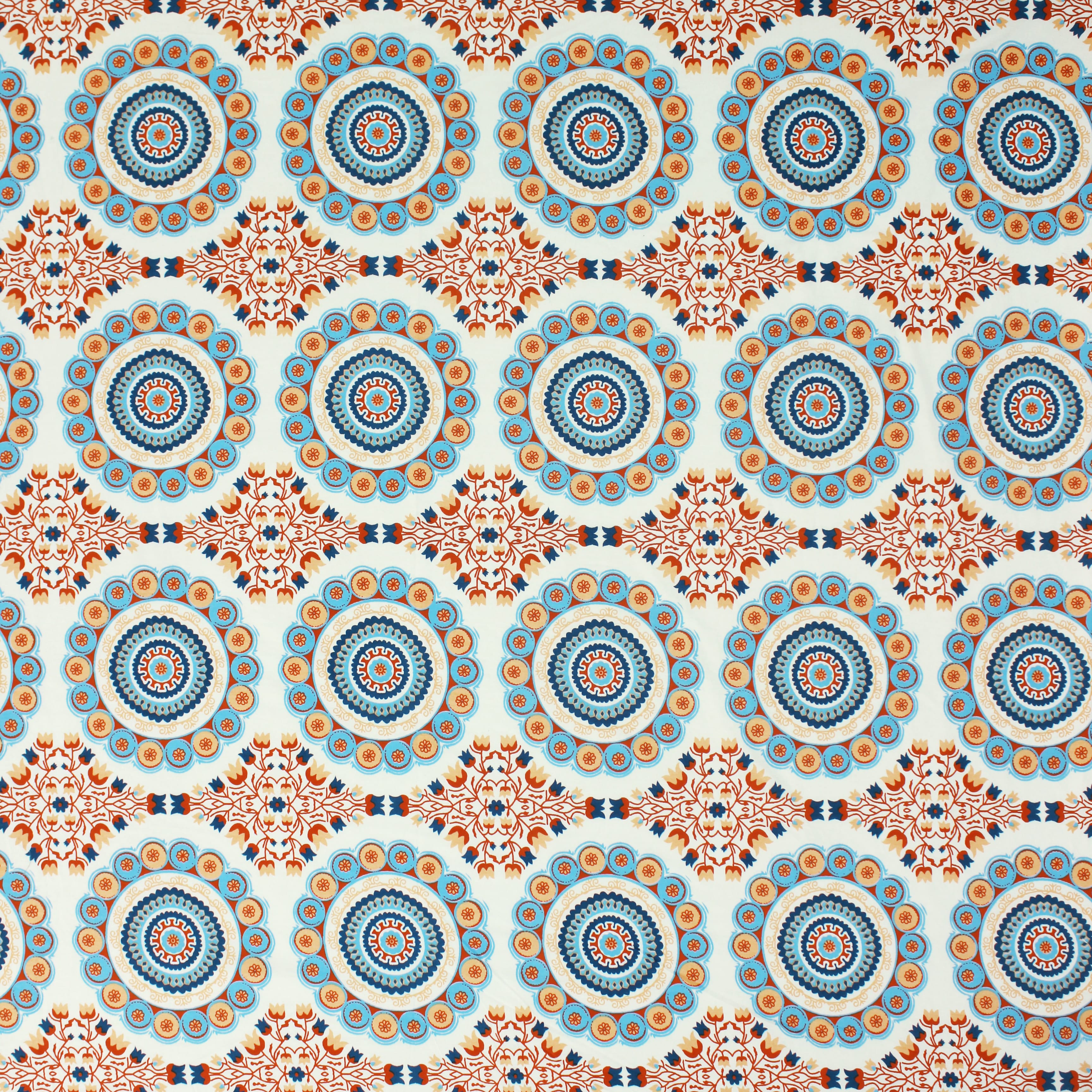 Printed Floral Cotton 144 TC Fitted Bedsheet Design        