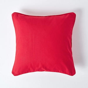 Plain Cotton Decorative Cushion Cover in Red online at best prices