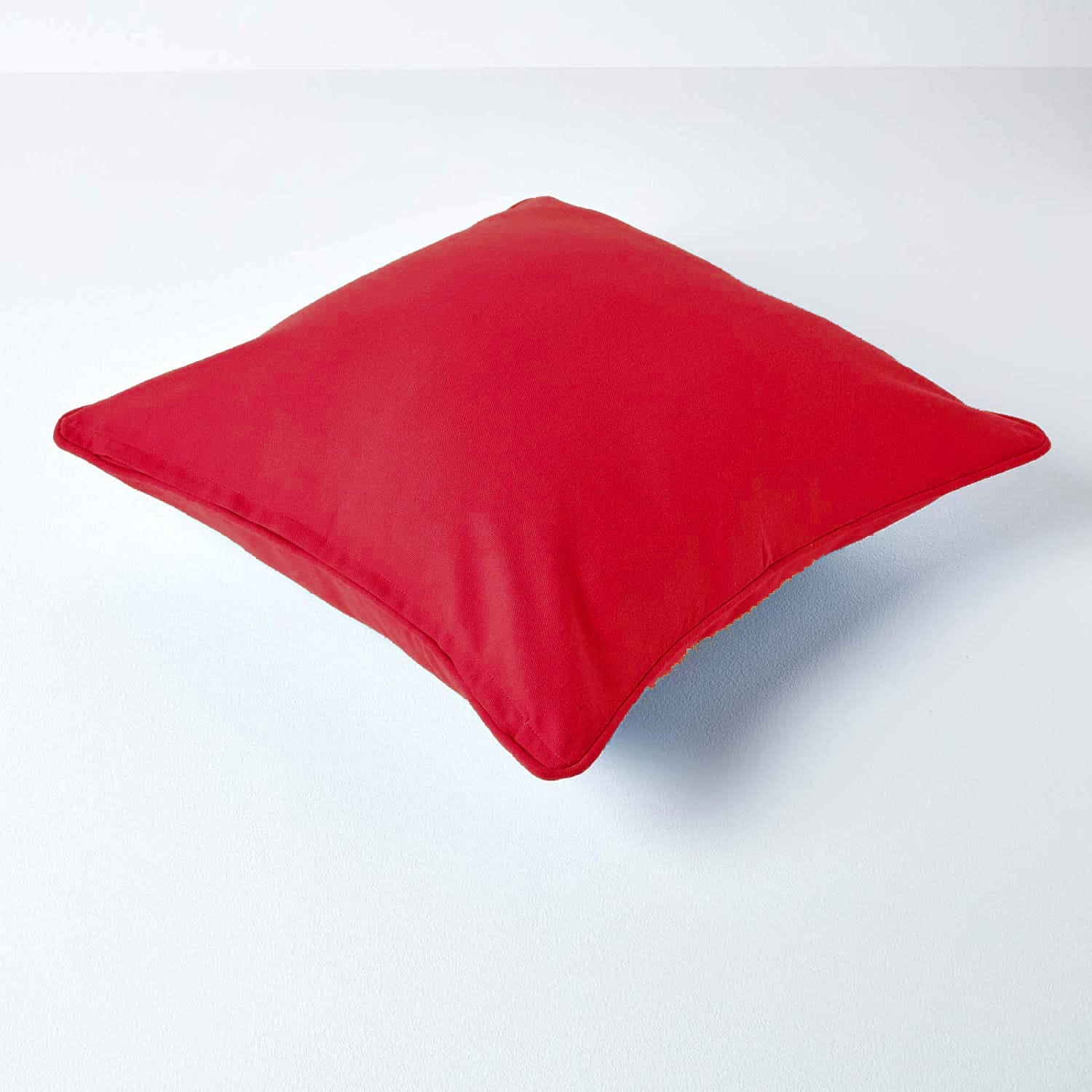 Plain Cotton Decorative Cushion Cover in Red online at best prices