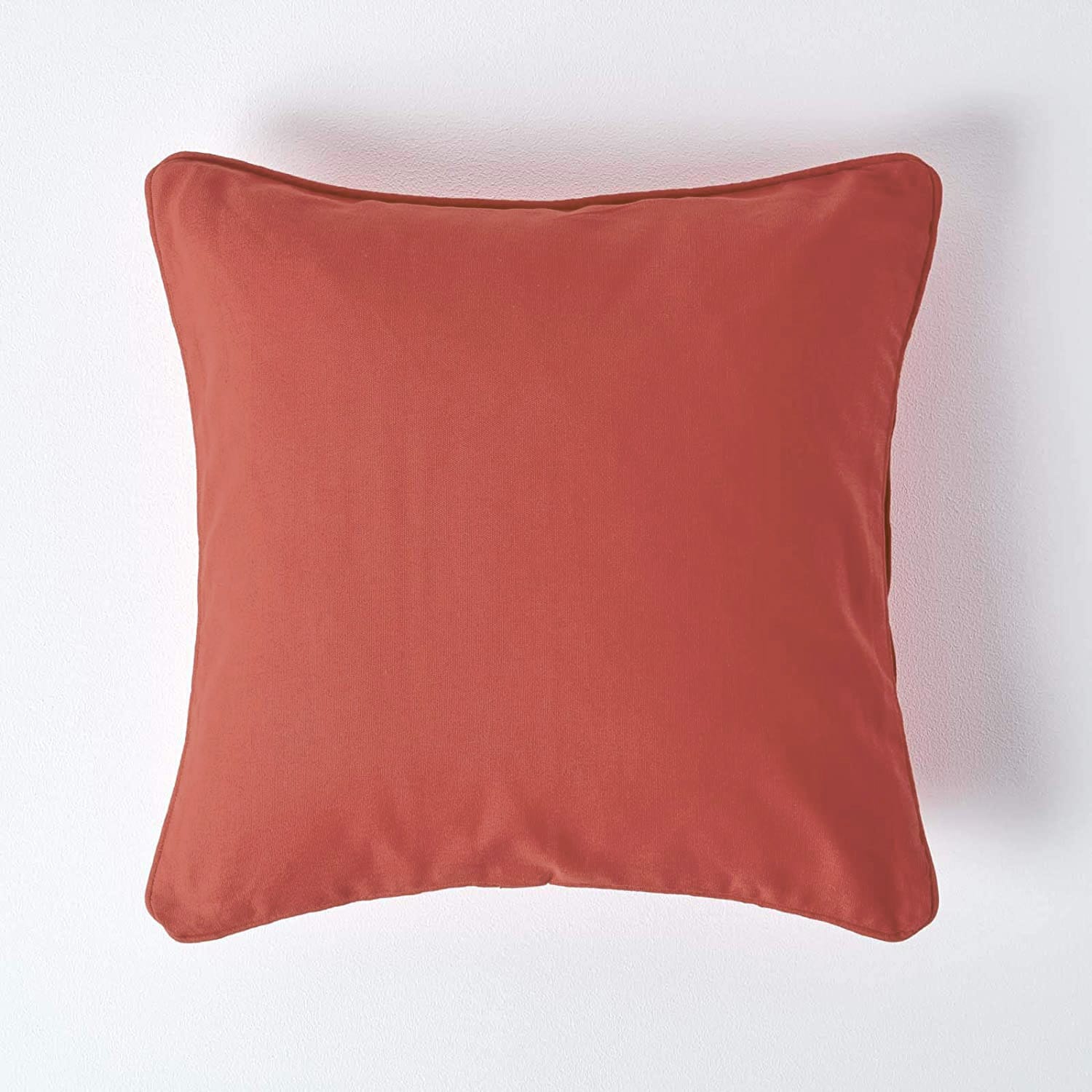 Plain Cotton Decorative Cushion Cover 1 Pc in Rust online at best prices
