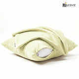 SUEDE Luxurious Microfibre Cushion Cover set - Cream