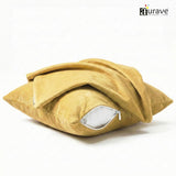 SUEDE Luxurious Microfibre Cushion Cover set - Gold