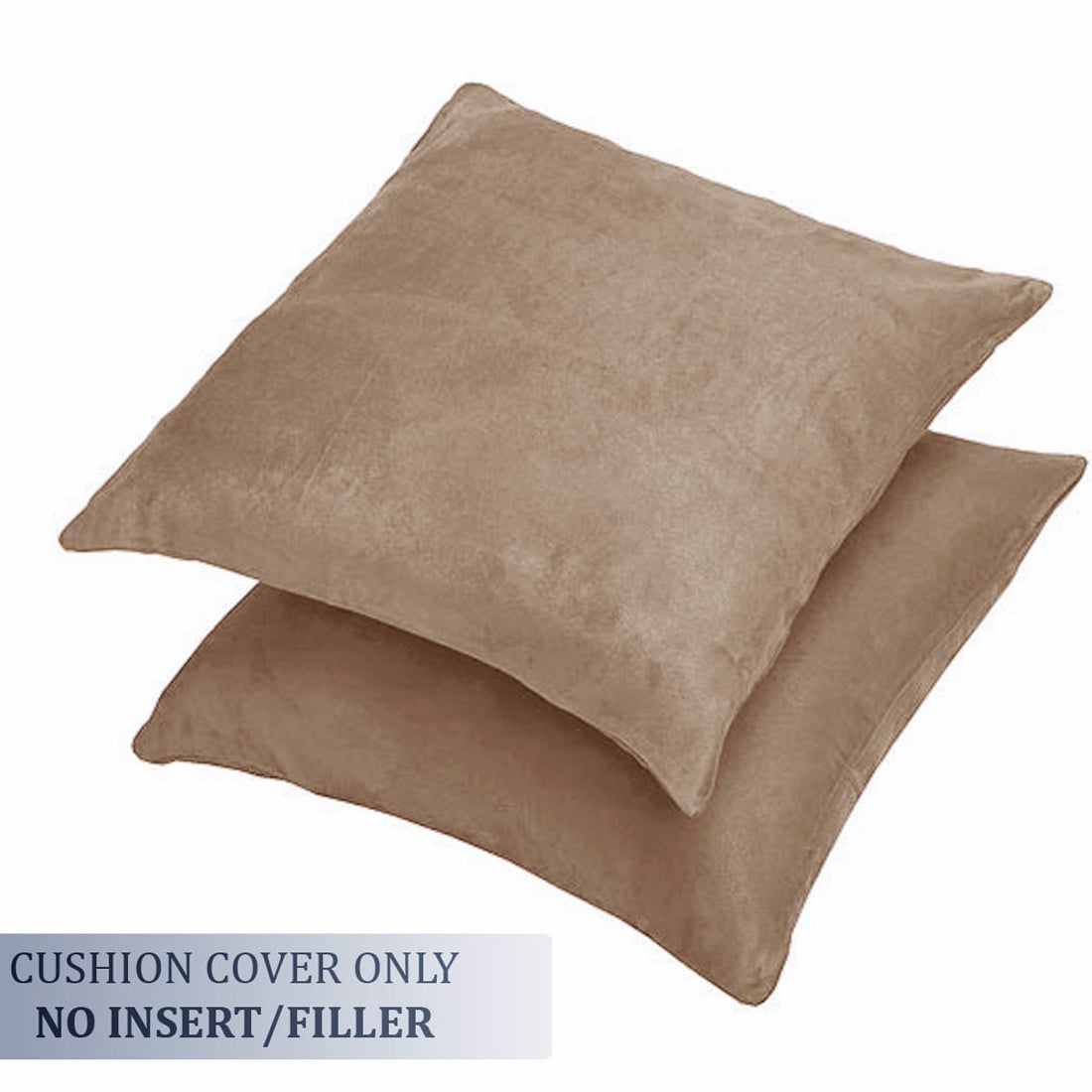 SUEDE Luxurious Microfibre Cushion Cover set - Sand