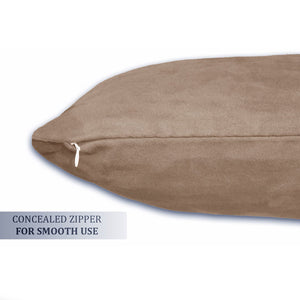 SUEDE Luxurious Microfibre Cushion Cover Concealed Zipper 