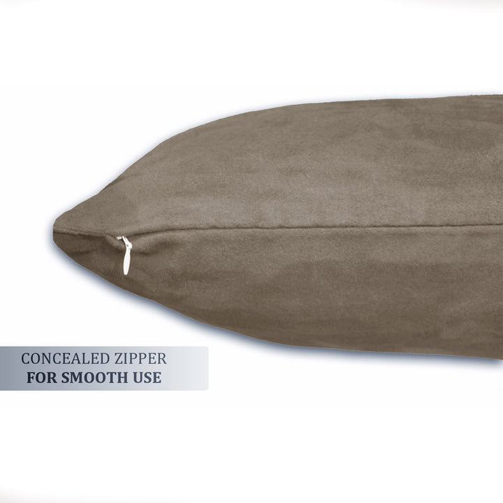 SUEDE Luxurious Microfibre Cushion Cover Zipper