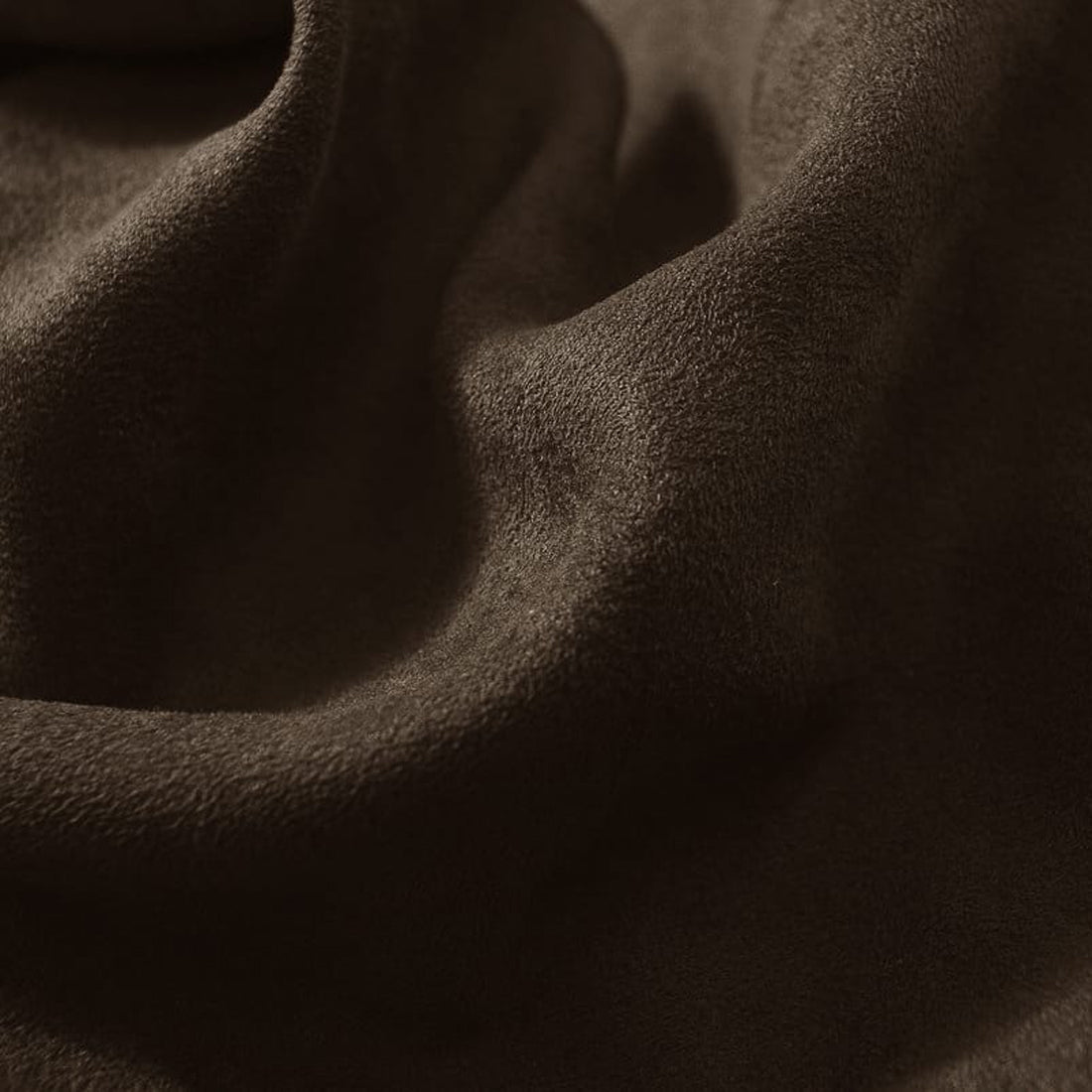 Close-up oImported SUEDE Solid Design 200 GSM Fabric 60" (152 cms) - Chocolate Brown