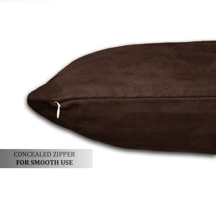 SUEDE Luxurious Microfibre Cushion Cover Concealed Zipper 