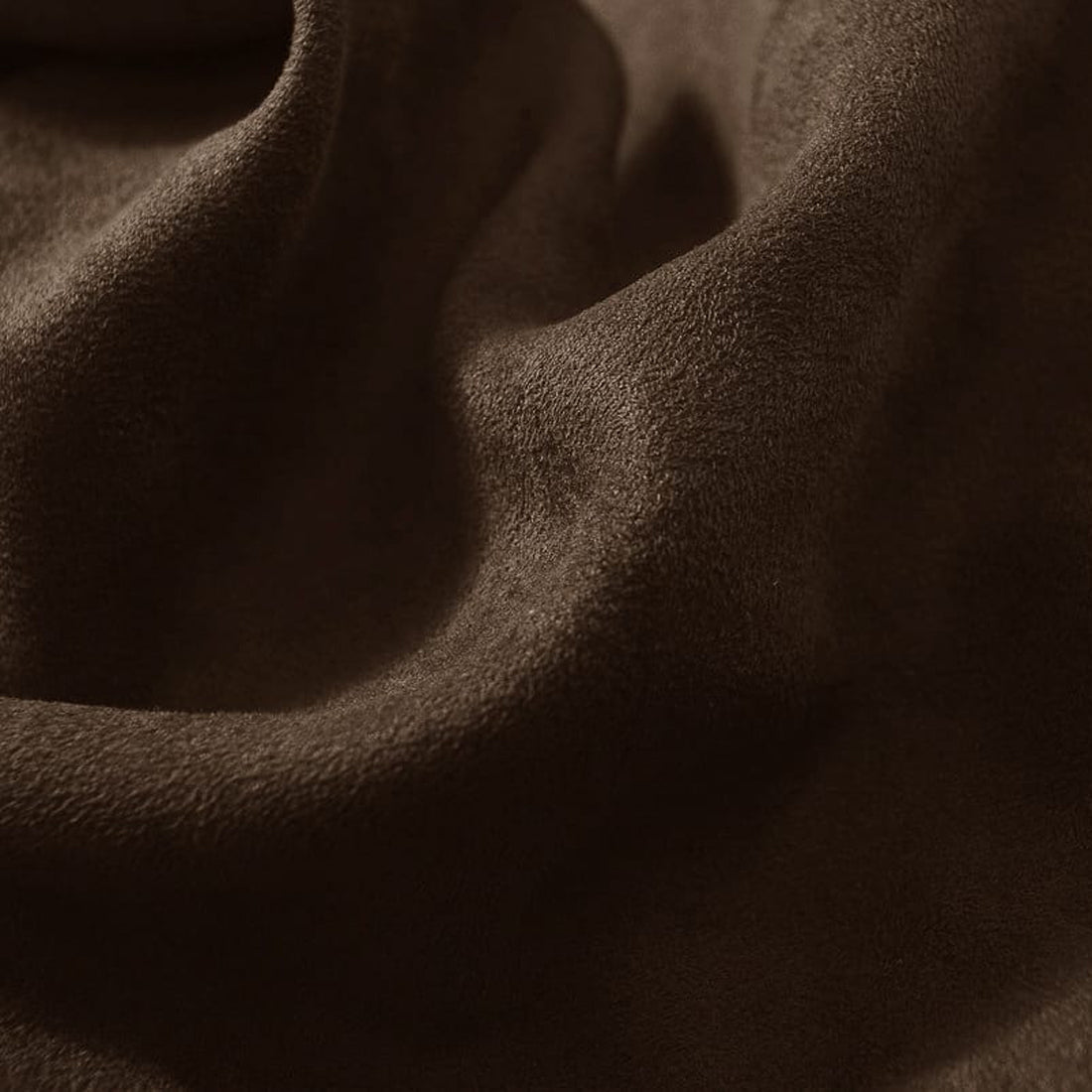 Imported SUEDE Solid Design 200 GSM Fabric 60" (152 cms) - Coffee Brown