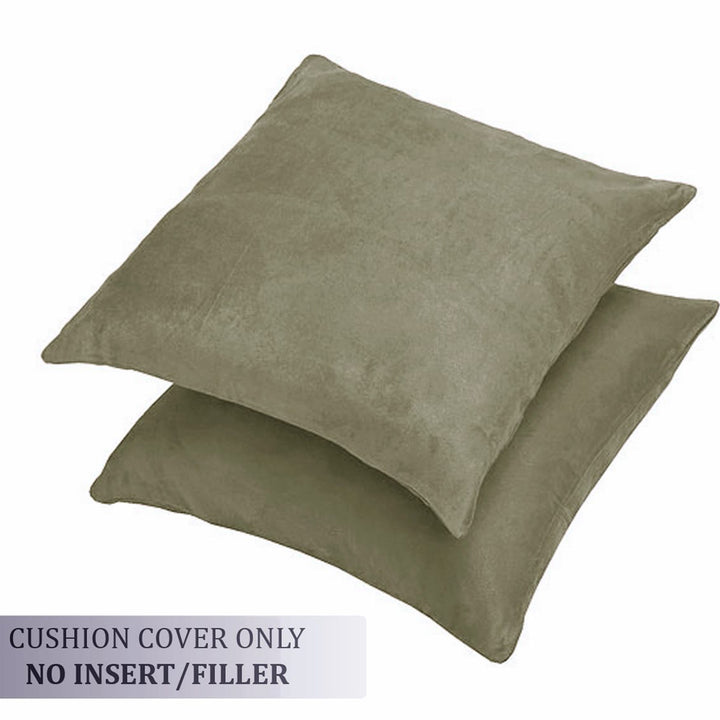SUEDE Luxurious Microfibre Cushion Cover set - Khaki