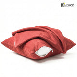 SUEDE Luxurious Microfibre Cushion Cover set - Maroon