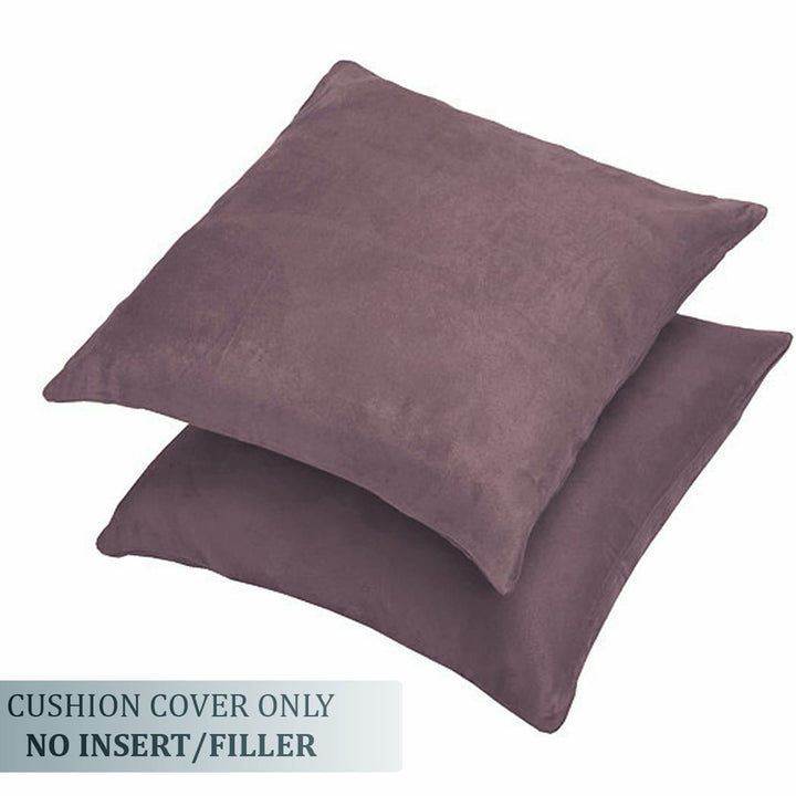 SUEDE Luxurious Microfibre Cushion Cover set - Burgundy