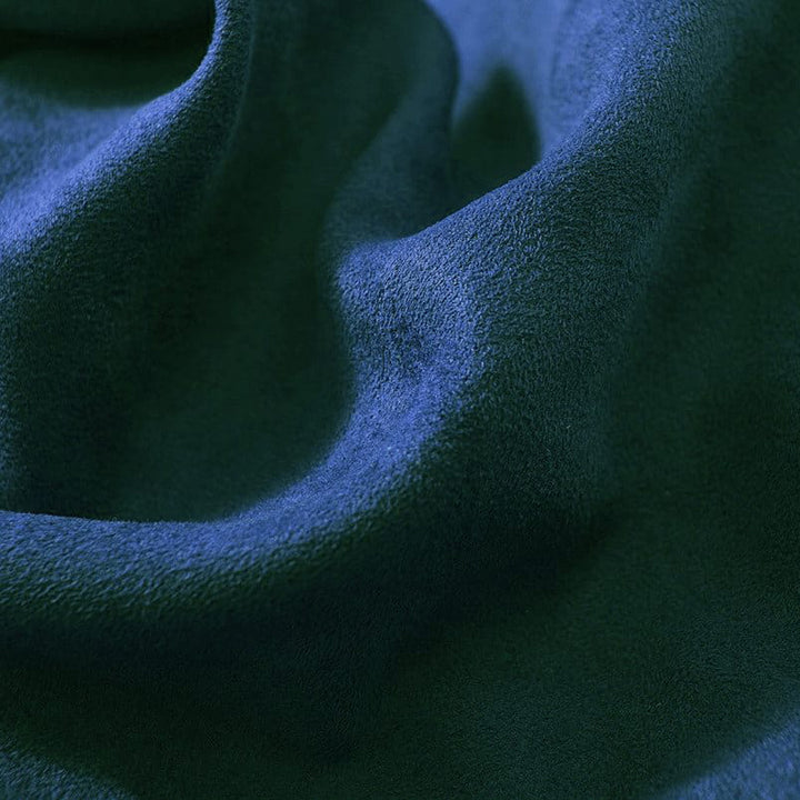Close-up of textured blue fabric