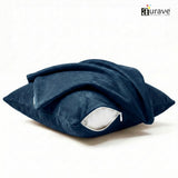 SUEDE Luxurious Microfibre Cushion Cover set - Navy Blue
